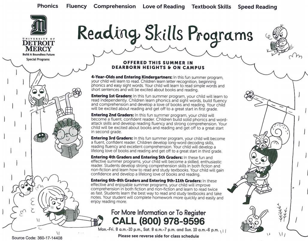 SUMMER READING SKILLS PROGRAMS Maples Elementary School