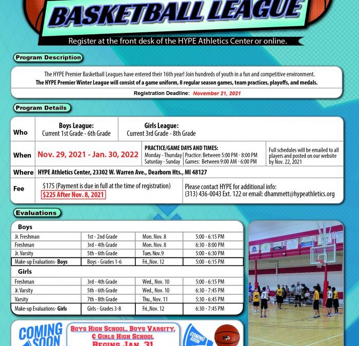 Premier Winter 2021 Basketball League